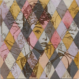 The Lady's Ritual handmade leather wall painting for living room 